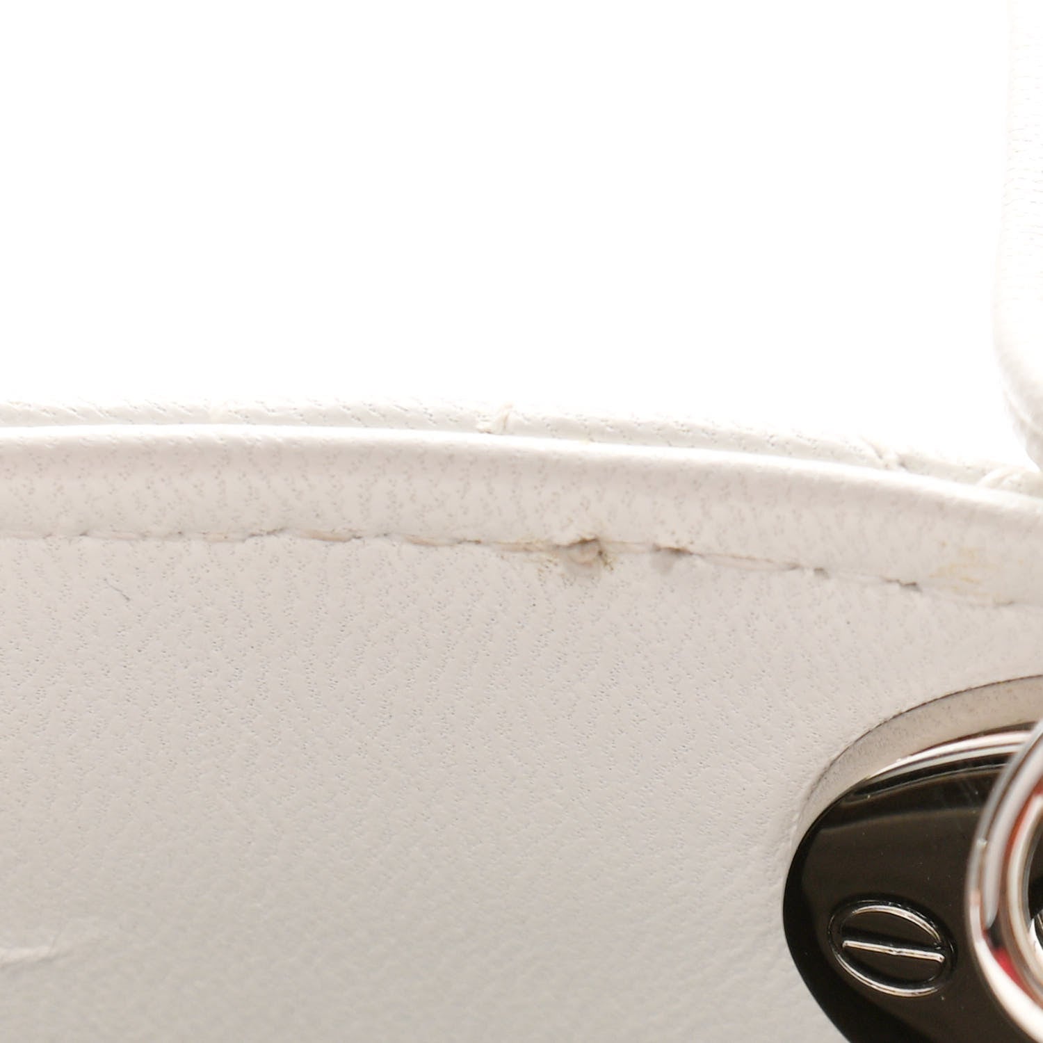 Christian Dior Lambskin Cannage Mini Lady Dior White 12 of 14