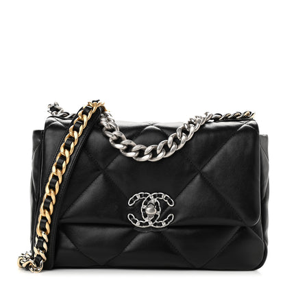 Chanel Lambskin Quilted Medium Chanel 19 Flap Black 1 of 11
