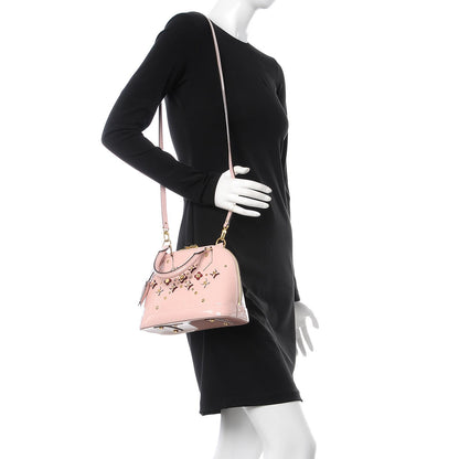 Louis Vuitton Vernis Flowers Alma BB Rose Ballerine 2 of 7