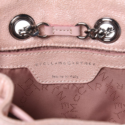 Stella McCartney Pearlescent Shaggy Deer Mini Rucksack Backpack Pink 5 of 14