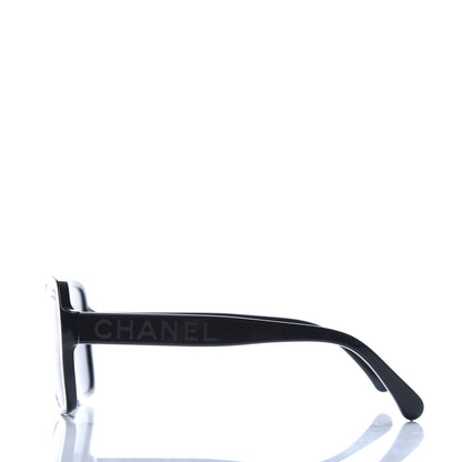 Chanel Acetate Polarized Square Sunglasses 5408 Black 3 of 8