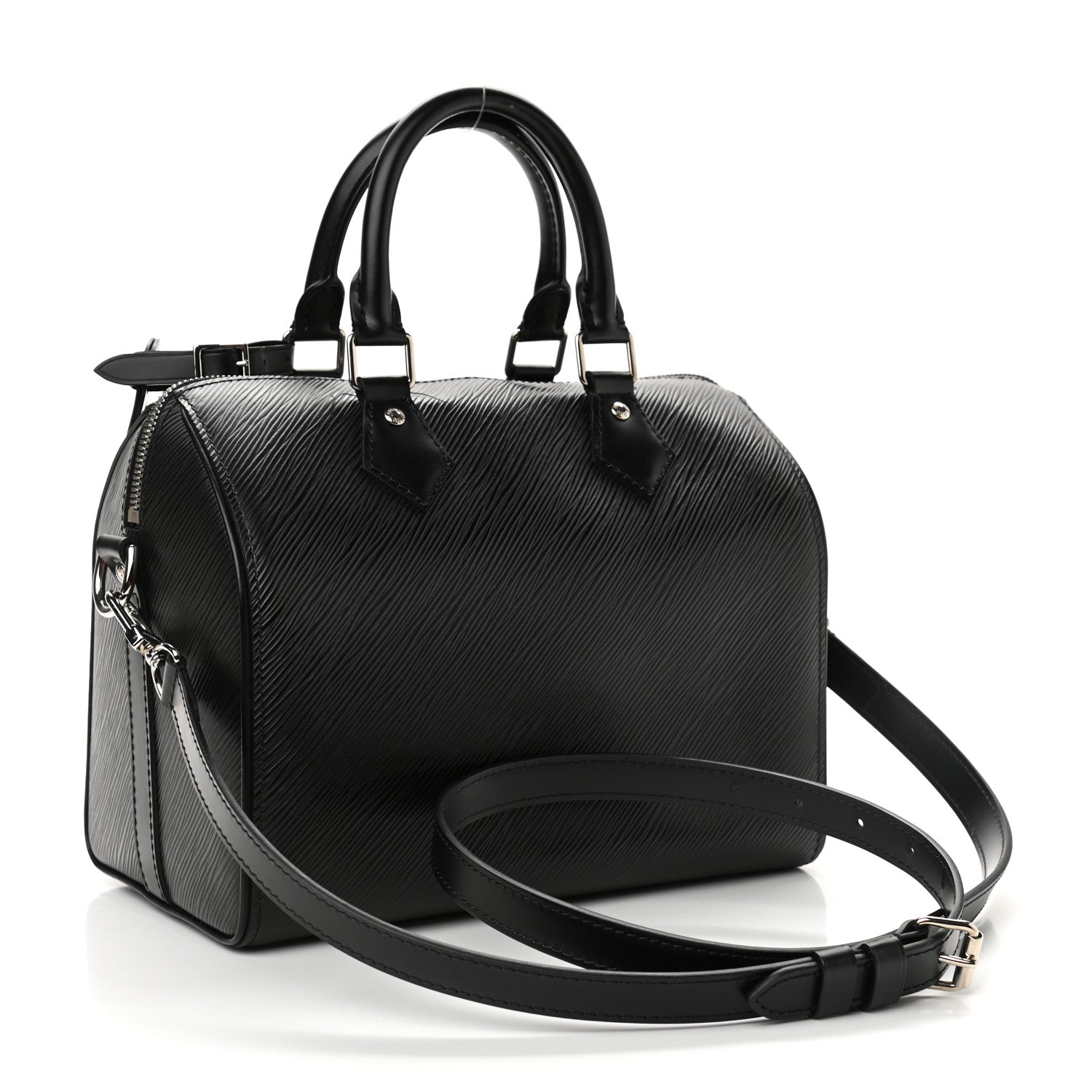 Louis Vuitton Epi Speedy Bandouliere 25 Black 3 of 16
