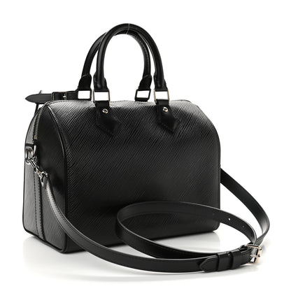 Louis Vuitton Epi Speedy Bandouliere 25 Black 3 of 16