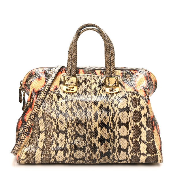 FENDI カメレオンバッグ Fendi Snakeskin Large Chameleon Tote Multicolor 1823726 – FASHIONPHILE