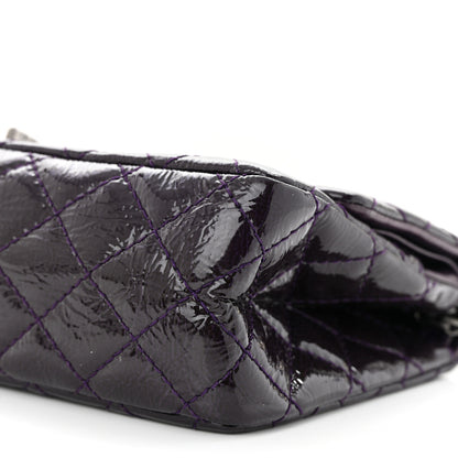 Chanel Distressed Patent Quilted 2.55 Reissue 225 Flap Purple 10 of 12