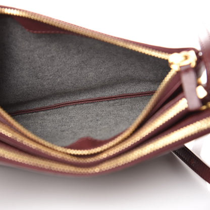 Celine Smooth Lambskin Small Trio Crossbody Bag Burgundy 5 of 15