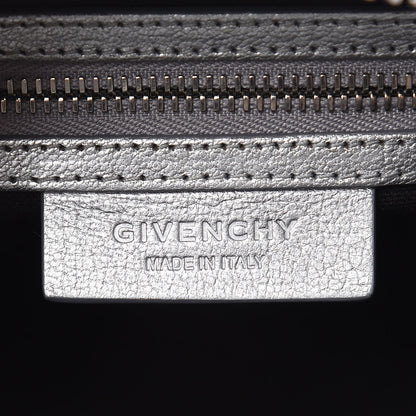 Givenchy Metallic Sugar Goatskin Mini Antigona Silver 6 of 13