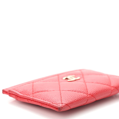 Chanel Caviar Quilted Card Holder Red 8 of 10