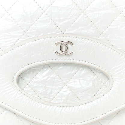 Chanel Iridescent Aged Calfskin Quilted Small 31 Pouch White 9 of 11