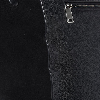 Celine Drummed Calfskin Suede Large Trapeze Black 16 of 16