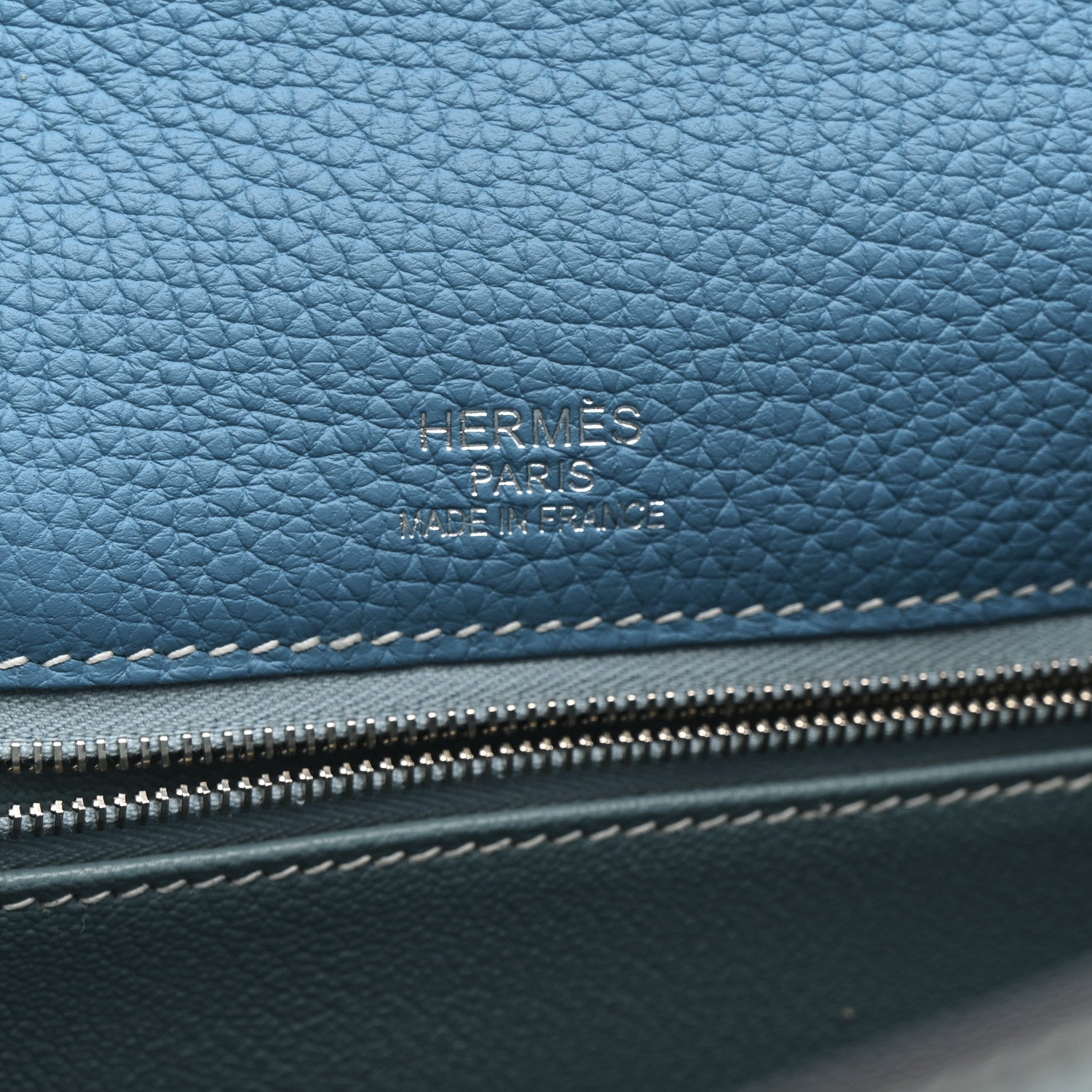 Hermes Veau Doblis Taurillon Clemence Evergrain Ghillies Kelly Retourne 35 Turquoise Ciel 6 of 11