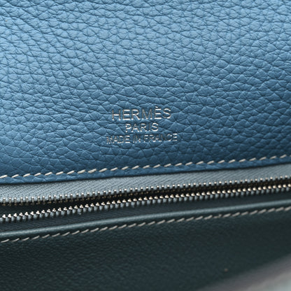 Hermes Veau Doblis Taurillon Clemence Evergrain Ghillies Kelly Retourne 35 Turquoise Ciel 6 of 11