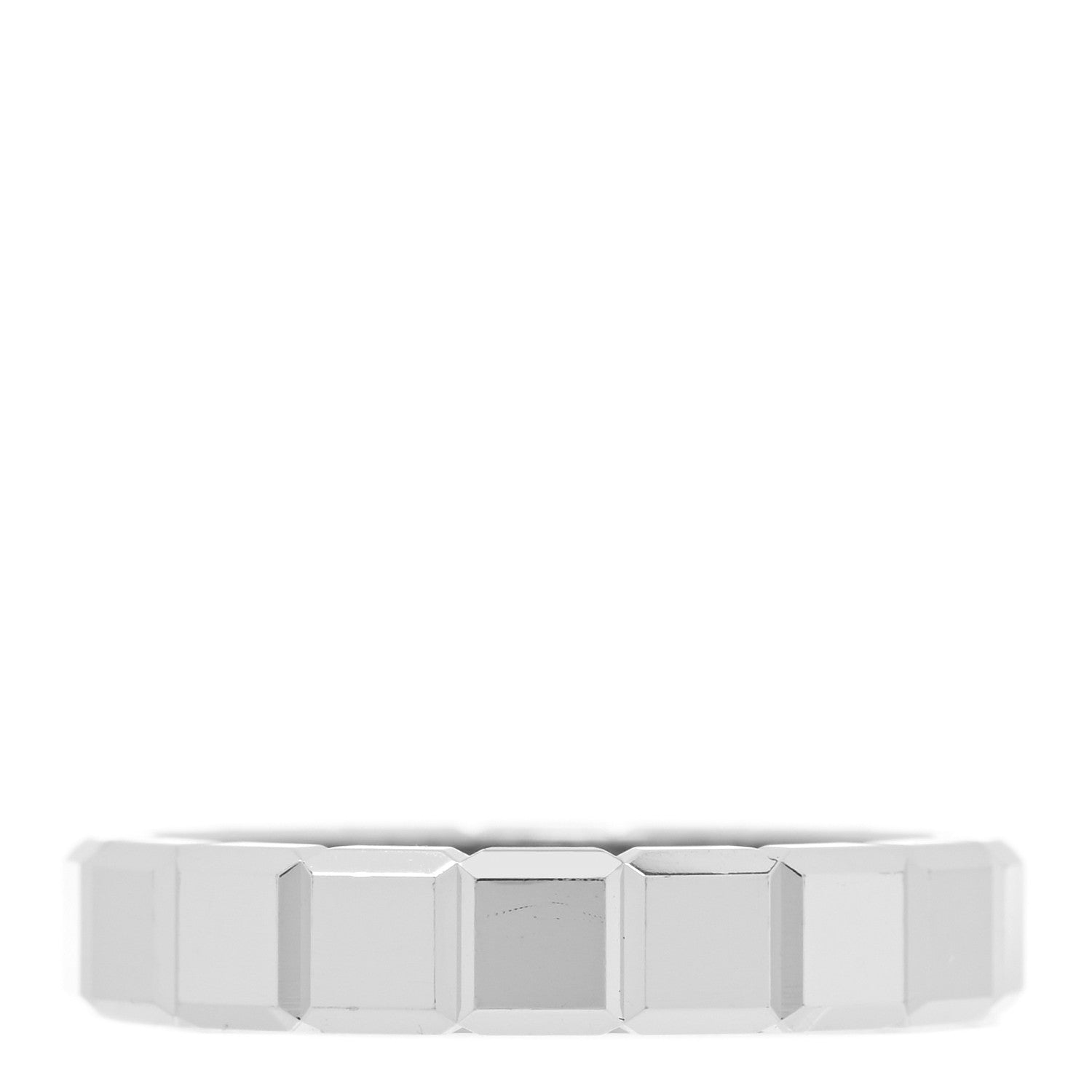 Chopard 18K White Gold Ice Cube Band Ring 53 6.5 1 of 4