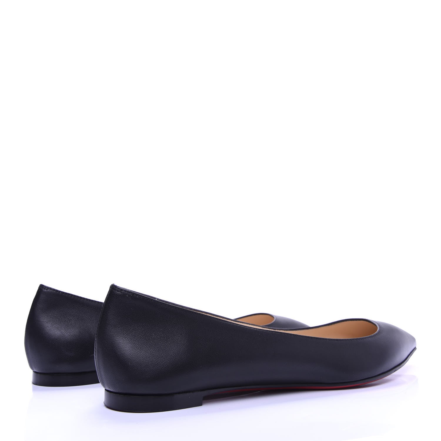 Christian Louboutin Shiny Nappa Ballalla Flats 37.5 Black 4 of 10