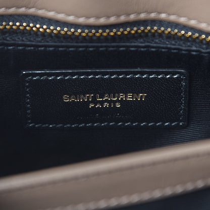 Saint Laurent Calfskin Y Quilted Monogram Toy Loulou Crossbody Bag Dark Beige 6 of 8