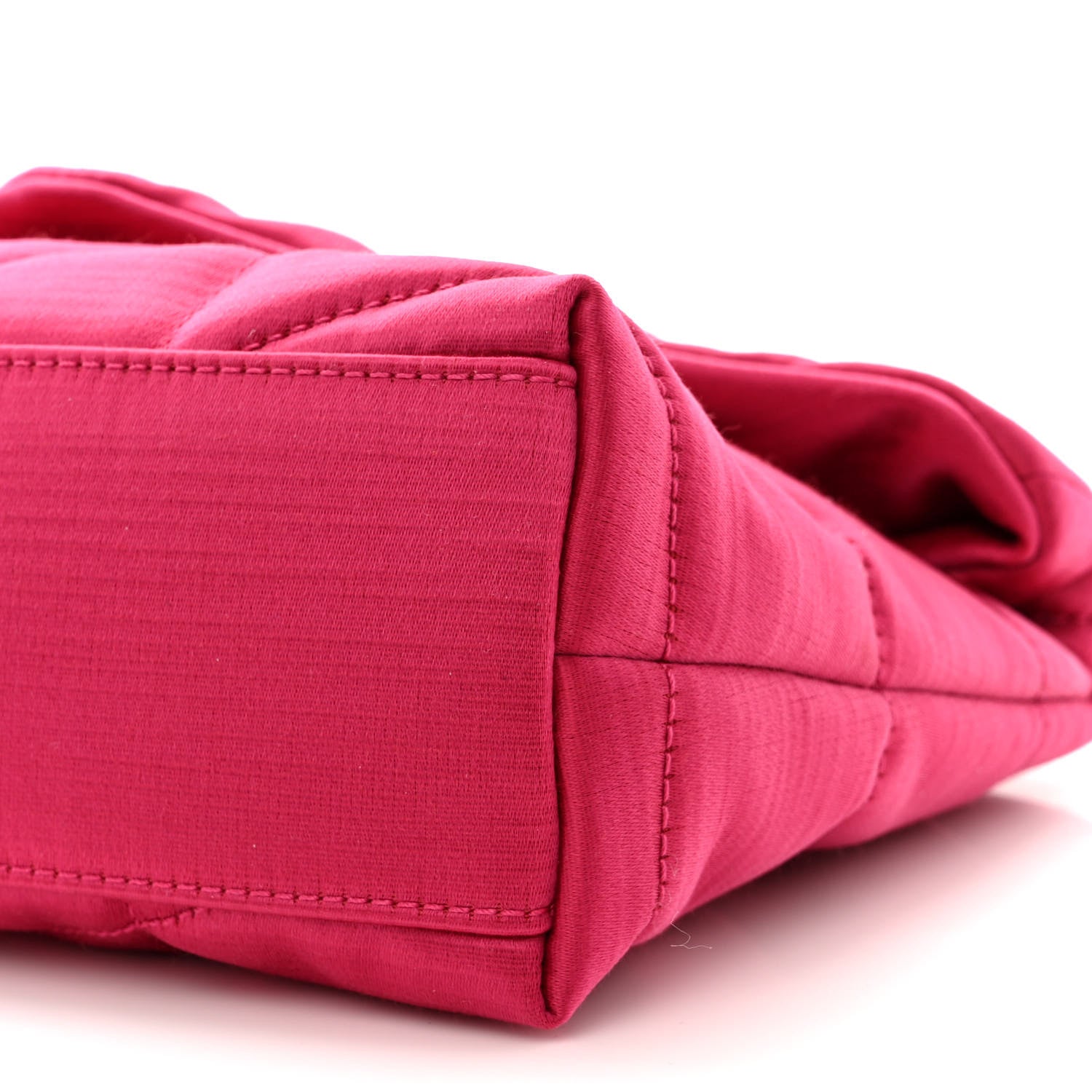 Saint Laurent Satin Quilted Toy Loulou Puffer Monogram Chain Satchel Guava Pink 10 of 11