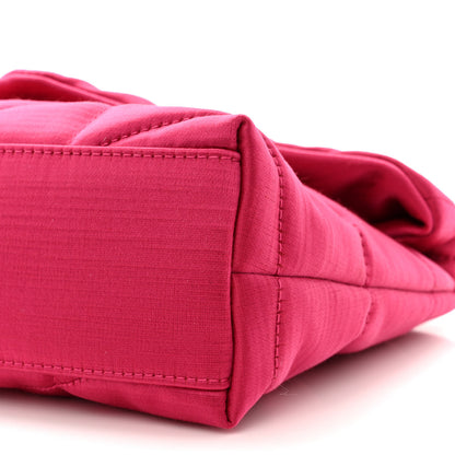 Saint Laurent Satin Quilted Toy Loulou Puffer Monogram Chain Satchel Guava Pink 10 of 11