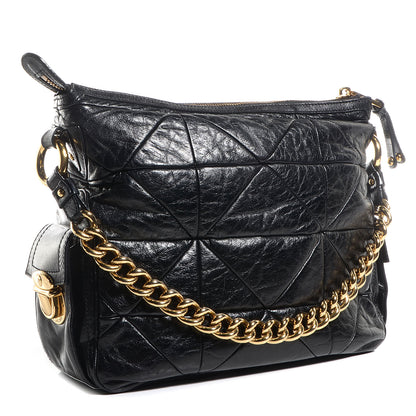 Marc Jacobs Leather Patchwork Multipocket Hobo Black 3 of 8