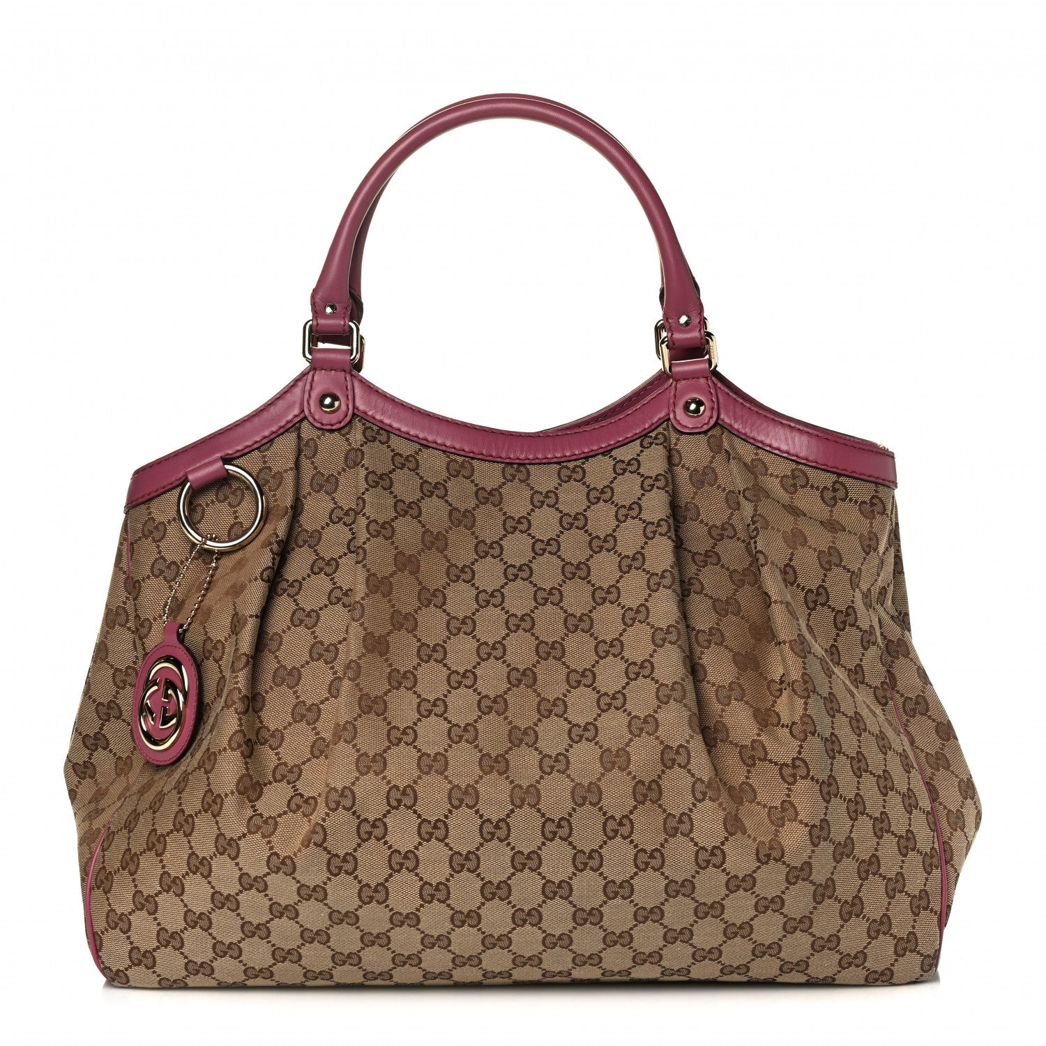 Gucci Monogram Large Sukey Tote Beige Peonia Flower 1 of 4