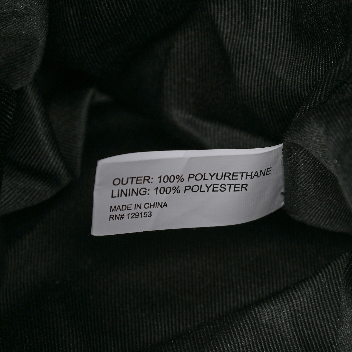 Vegan Leather Medium Shopping Bag Black