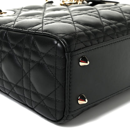 Christian Dior Lambskin Cannage Small My ABCDior Lady Dior Black 4 of 8