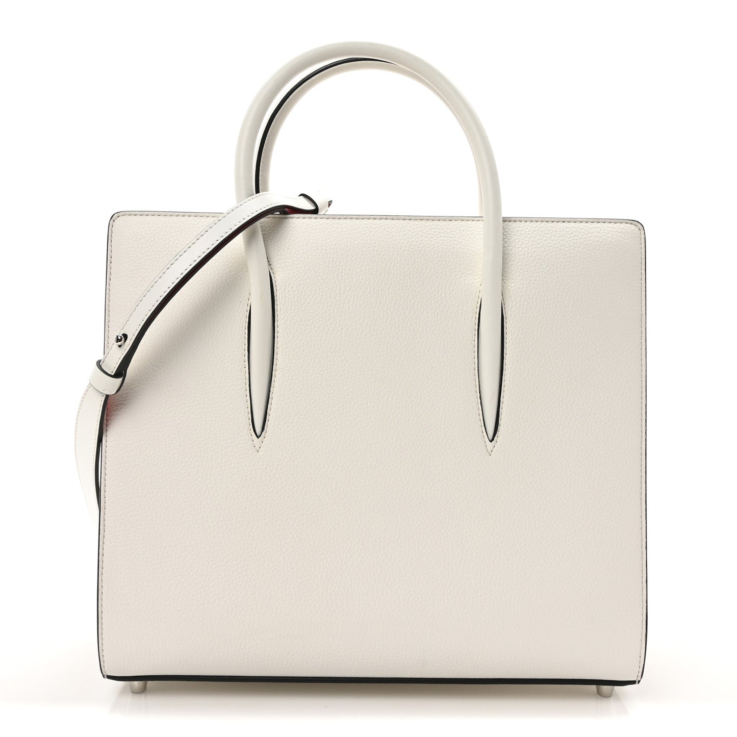 Calfskin Empire Studded Medium Paloma Snow