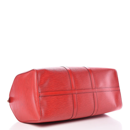 Louis Vuitton Epi Keepall 50 Castillan Red 4 of 13