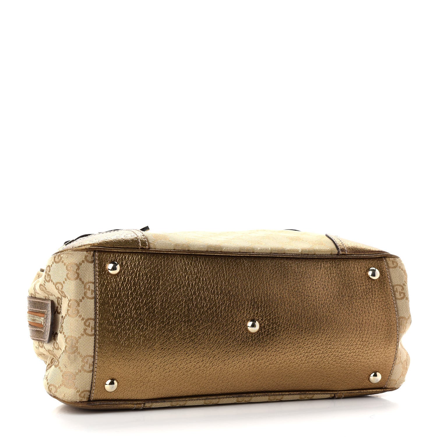 Gucci Monogram Small Princy Satchel Metallic 4 of 16