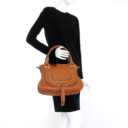 Chloe Calfskin Medium Marcie Satchel Tan 3 of 13