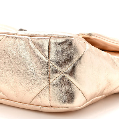 Chanel Metallic Lambskin Quilted Medium Chanel 19 Flap Gold 10 of 10