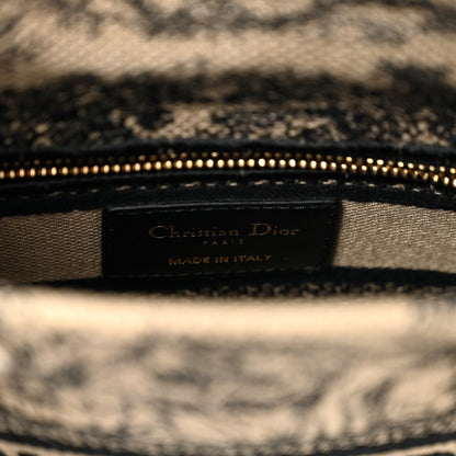 Christian Dior Canvas Toile De Jouy Embroidered Mini Lady D-Lite Brown Multicolor 6 of 11