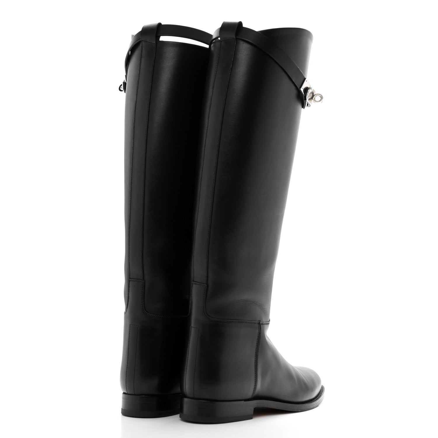 Hermes Box Kelly Jumping Boots 36 Black 4 of 10