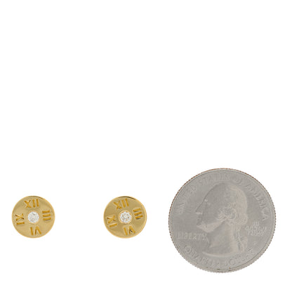 Tiffany 18K Yellow Gold Diamond Mini Atlas Earrings 2 of 5