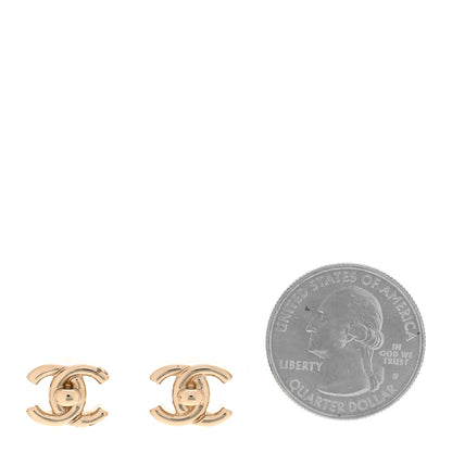 Chanel Metal CC Turnlock Earrings Gold 2 of 4