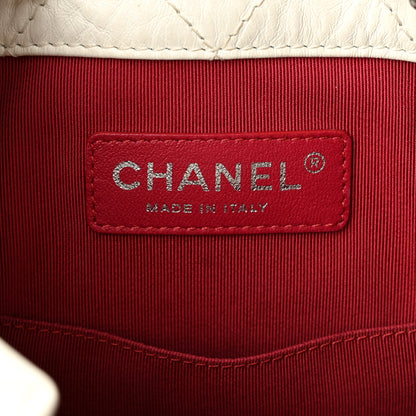 Chanel Aged Calfskin Quilted Small Gabrielle Backpack White 6 of 13