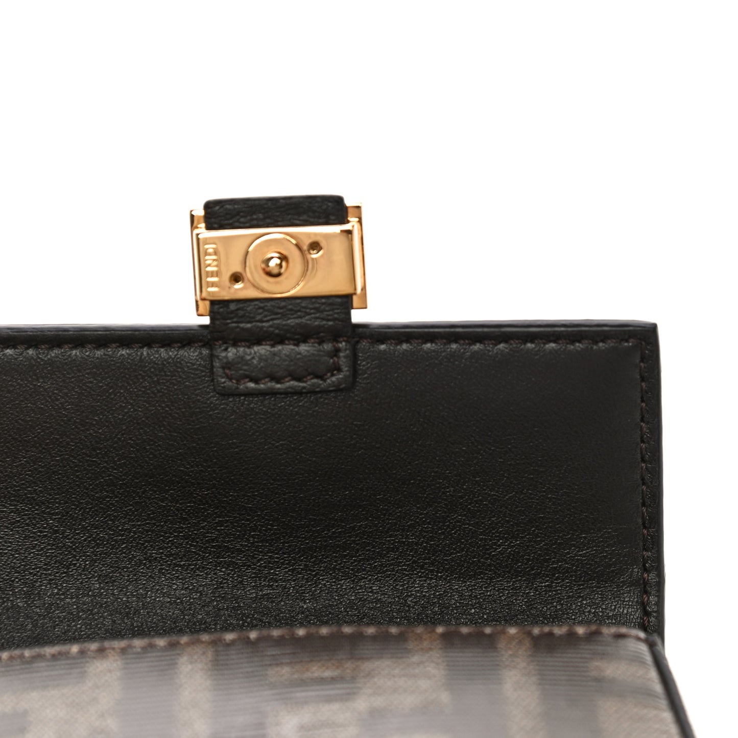 Glazed Fabric FF 1974 Nano Baguette Charm Mogano Panna