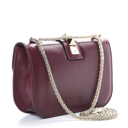 Valentino Garavani Vitello Small Glam Lock Rockstud Flap Rubin 2 of 13