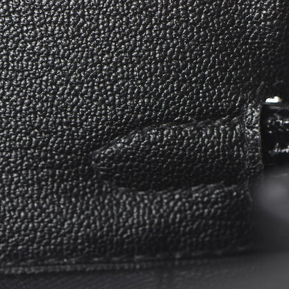 Hermes Taurillon Novillo Shiny Niloticus Crocodile Birkin Touch 25 Black 21 of 37