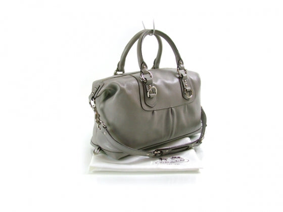 COACHLeatherMadisonSABRINAToteBagGrey