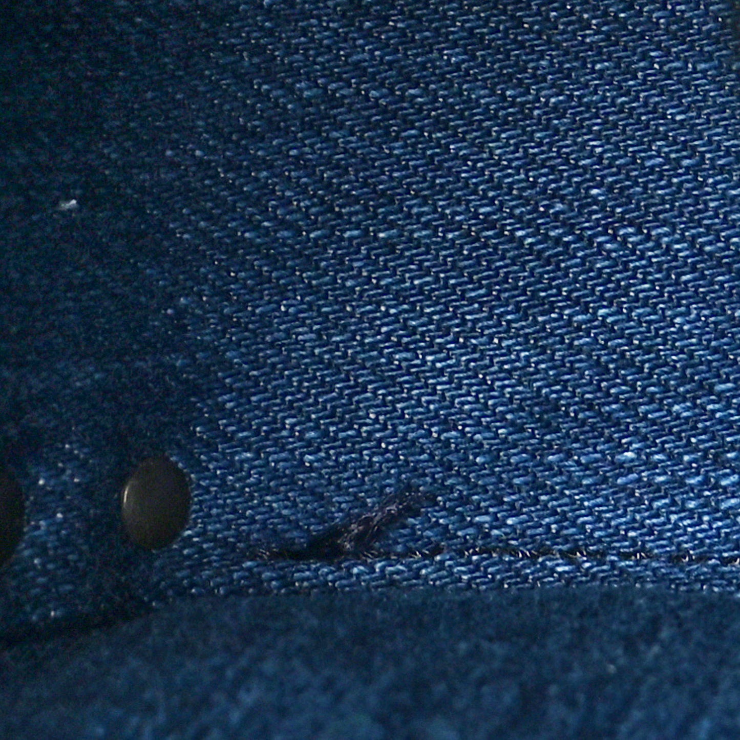 Denim Medium Guitar Strap Rockstud Rolling Flap Saddle Bag