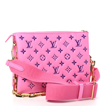 Louis Vuitton Lambskin Embossed Monogram Vuittamins Coussin PM Rose Violet 3 of 8