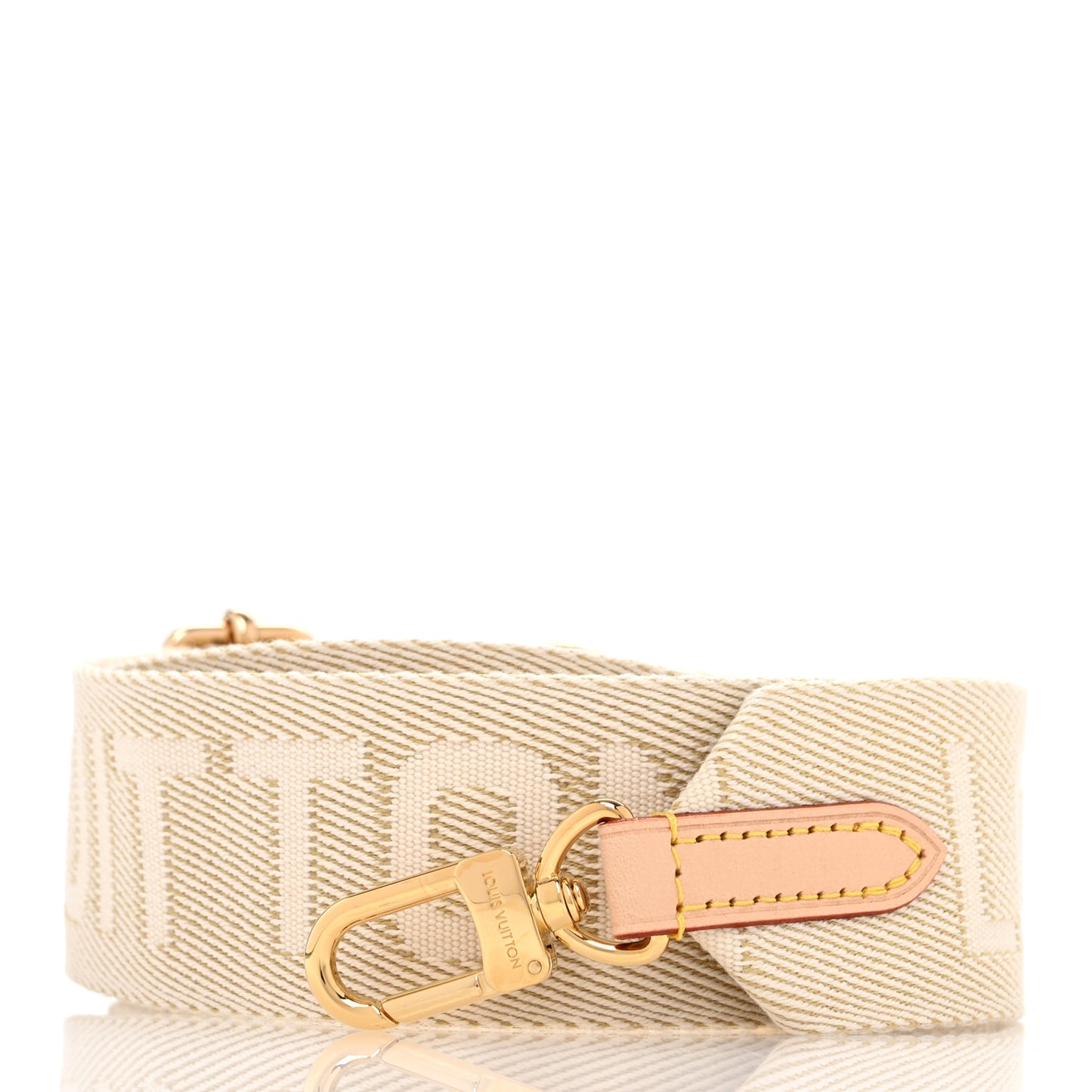 Jacquard High Rise Shoulder Strap Beige