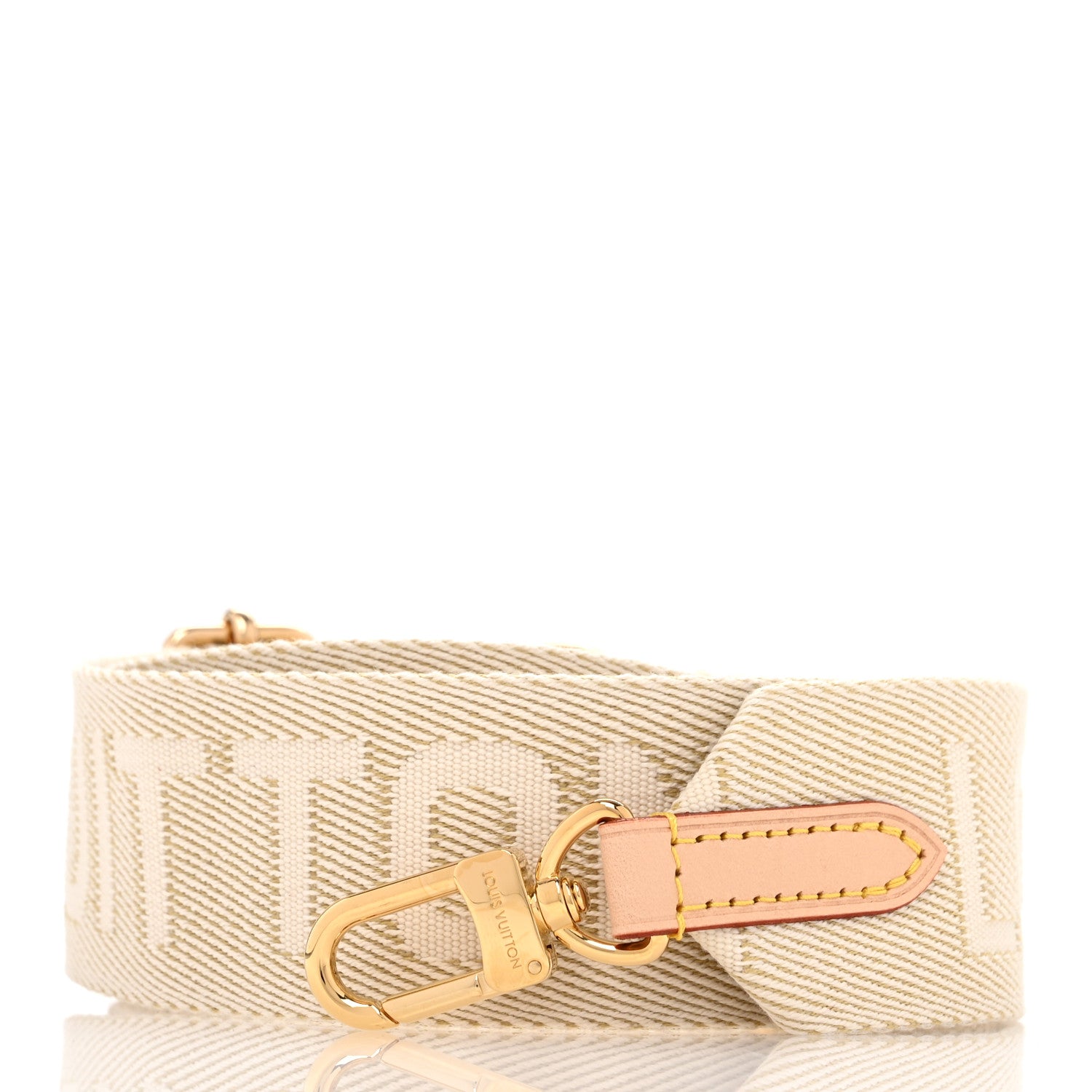 Louis Vuitton Jacquard High Rise Shoulder Strap Beige 1 of 8