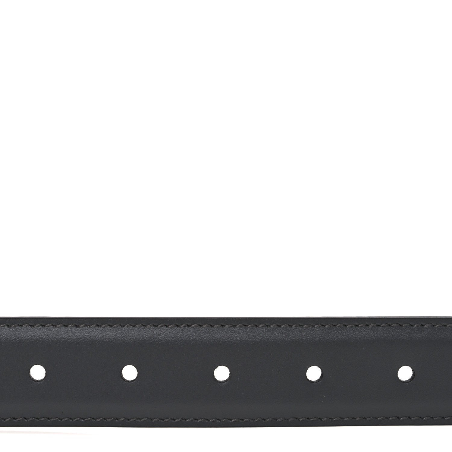 Gucci Selleria Calfskin GG Supreme Monogram Reversible Belt 90 36 Graphite Grey Black 4 of 5