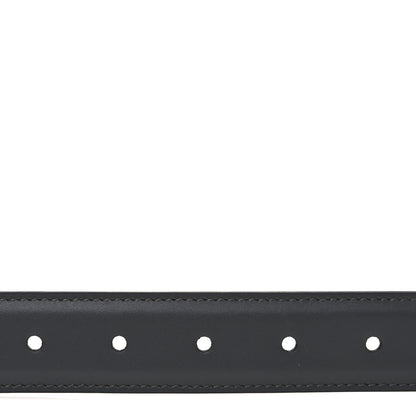 Gucci Selleria Calfskin GG Supreme Monogram Reversible Belt 90 36 Graphite Grey Black 4 of 5