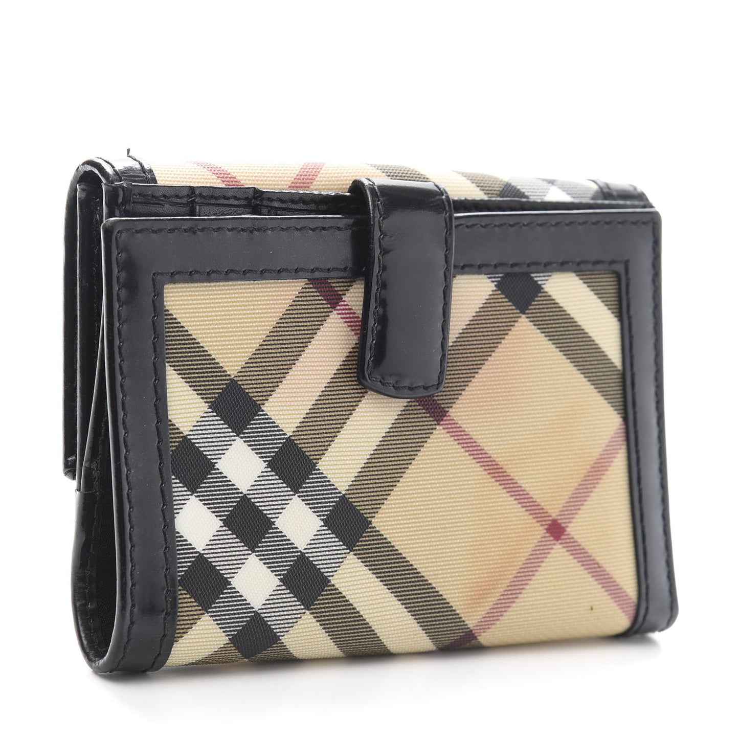 Nova Check Penrose Compact Wallet Black