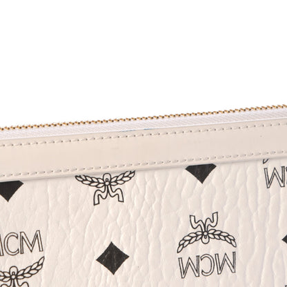 MCM Visetos Medium Heritage Pouch White 6 of 10