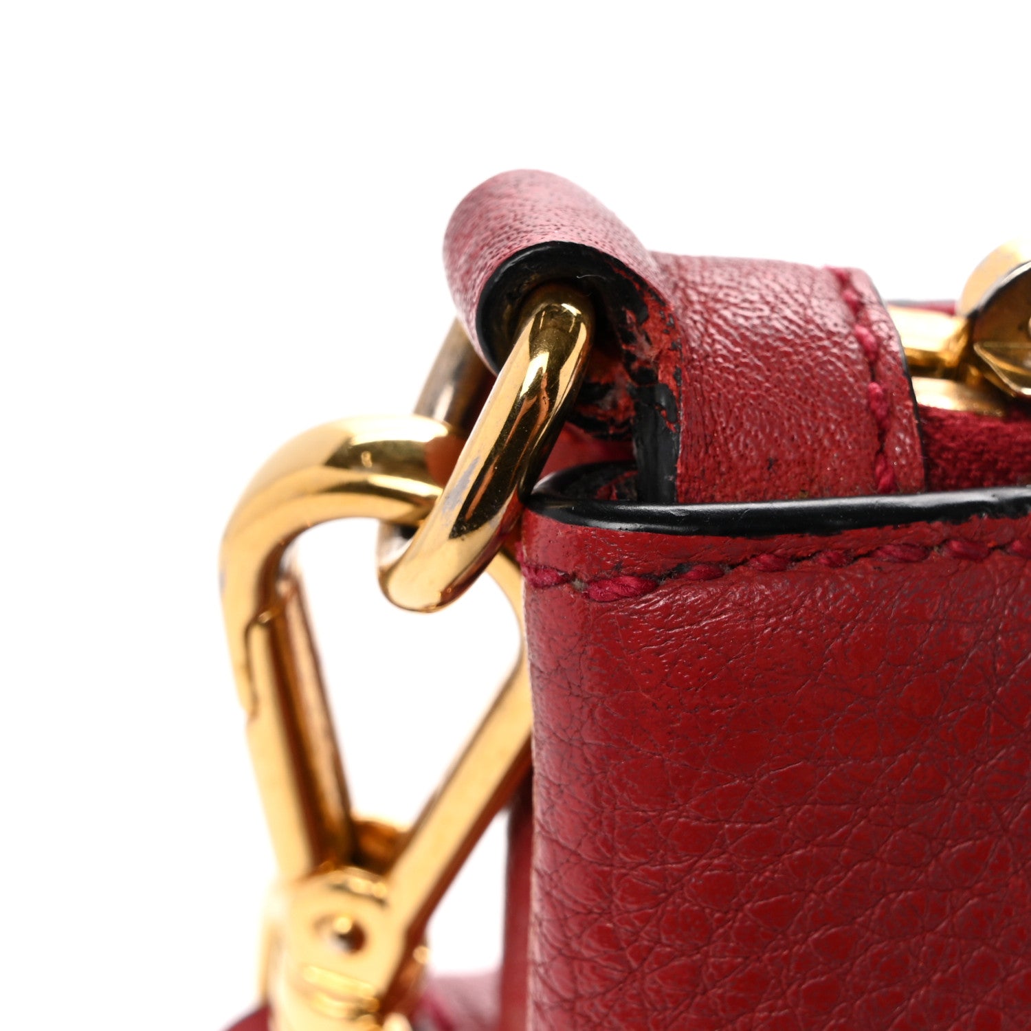 Prada Vitello Daino Zippered Crossbody Bag Rosso 12 of 12
