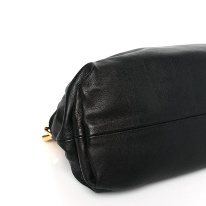 Bottega Veneta Calfskin The Pouch Chain Black 8 of 10