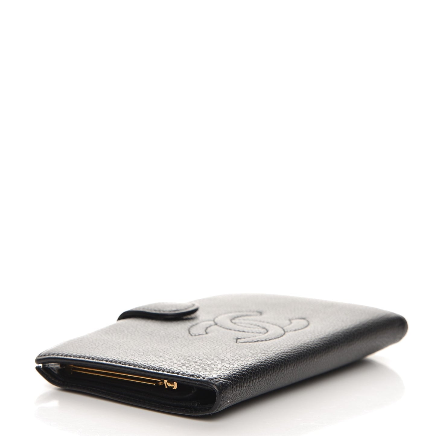 Caviar Timeless CC French Wallet Black